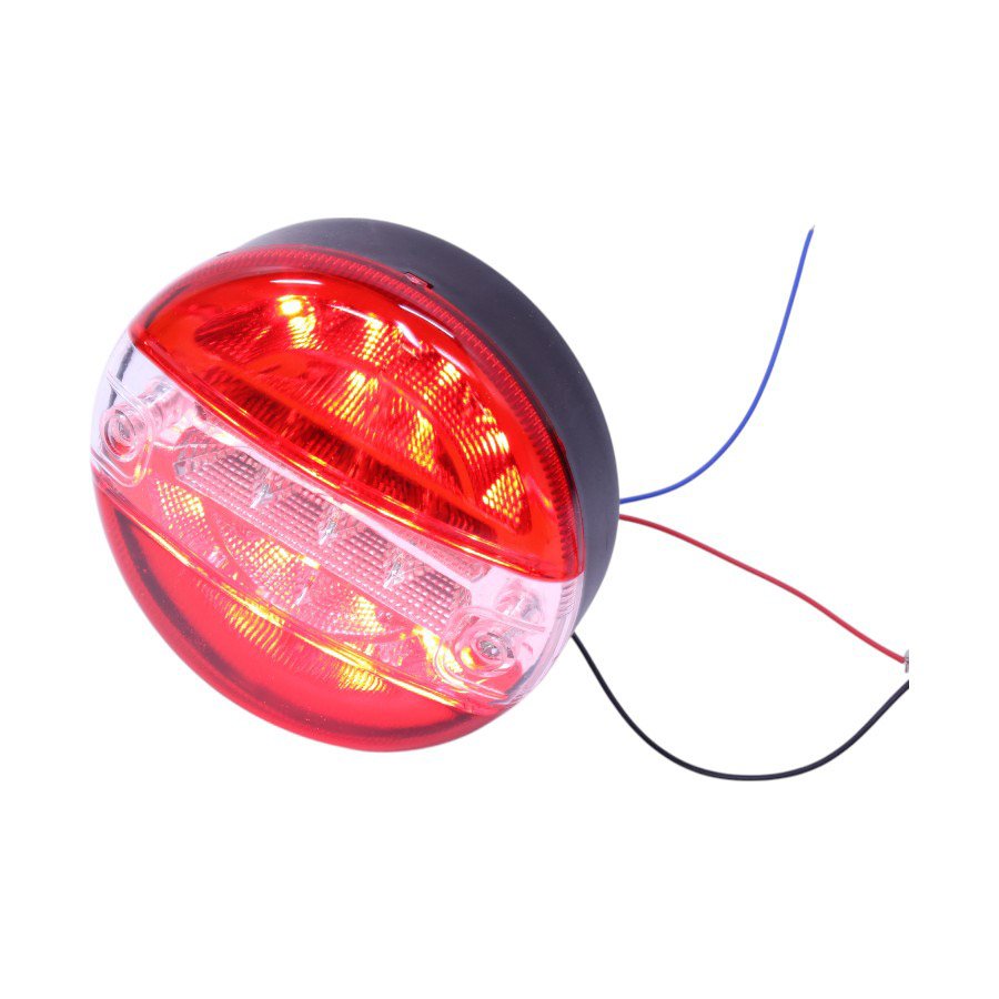 GUNMANSA Universal Round Trailer & Truck Tail Light – 20 SMD Red & White – 15cm Diameter