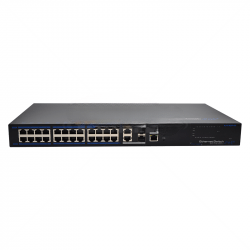 GUNMANSA UTEPO 24 Port 10/100 PoE Managed + 2 Gbps RJ45 + 2 SFP Switch Part No: NW114-2
