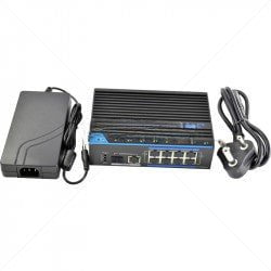 GUNMANSA UTEPO 8 Port 10/100 PoE Industrial + 1 Gbps RJ45 + 1 SFP Switch Part No: NW110-4