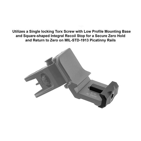 GUNMANSA UTG ACCU-SYNC MT-745 45 Degree Angle Flip Up Front Sight