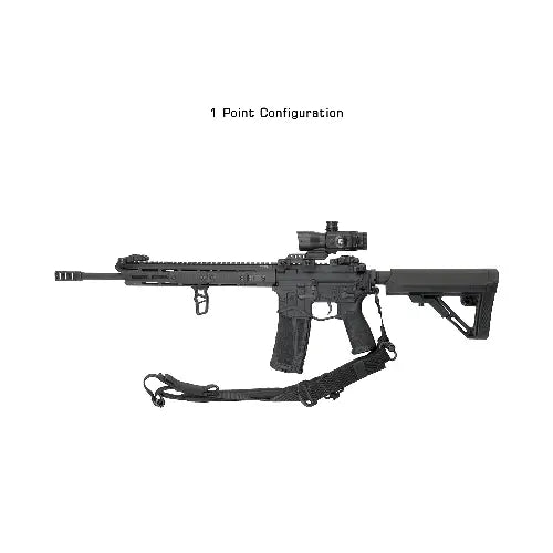 GUNMANSA UTG BOLLA 2 to 1 Point QD Conversion Sling, Black - PVC-GB508B