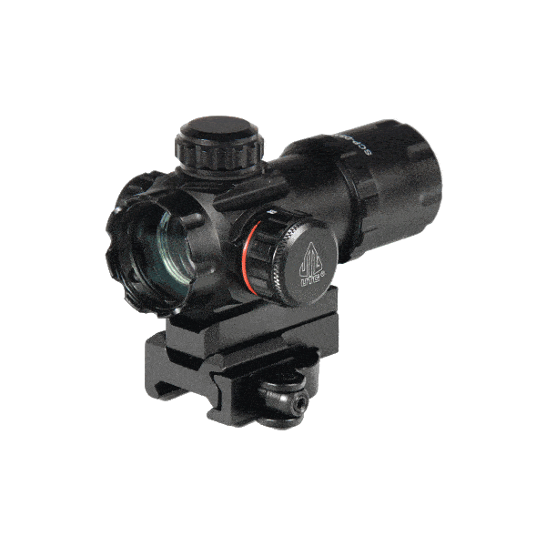 GUNMANSA UTG CQB Red/Green Dot Sight 3.9'' 30MM Tube With QD Mount SCP-DS3039W