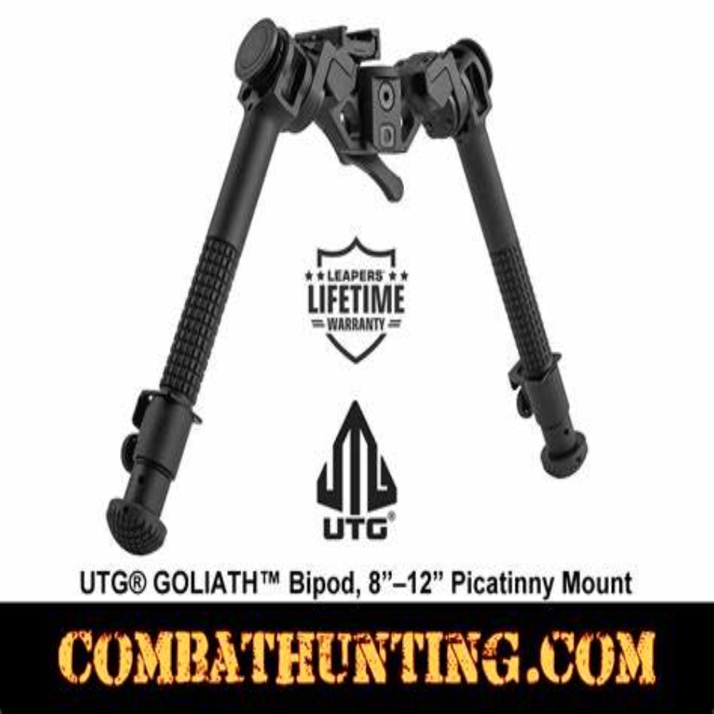 GUNMANSA UTG GOLIATH Bipod, 8″-12″, PICATINNY – TL-BPFS02Q