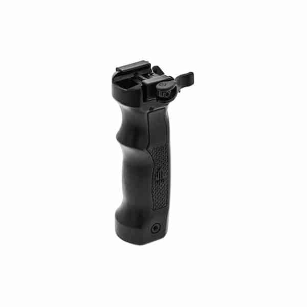 GUNMANSA UTG MNT-DG02Q D Grip with Ambi. Quick Release Deployable Bipod, Black