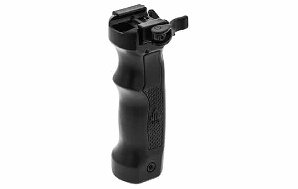 GUNMANSA UTG MNT-DG02Q D Grip with Ambi. Quick Release Deployable Bipod, Black