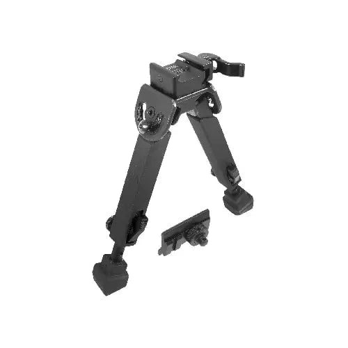 GUNMANSA UTG Rubber Armored Full Metal QD Bipod, Height 6.0"-8.5" - TL-BP20Q-A