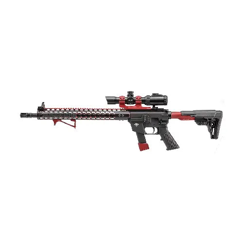 GUNMANSA UTG Sporting Type Ultra Slim Angled Foregrip, Keymod, Matte Red - MT-AFGK01R