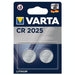 GUNMANSA Varta CR2025 Lithium 2Pack Coin Cell Battery