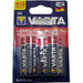 GUNMANSA Varta LongLife Max Power Alkaline 6 Pack AA Battery