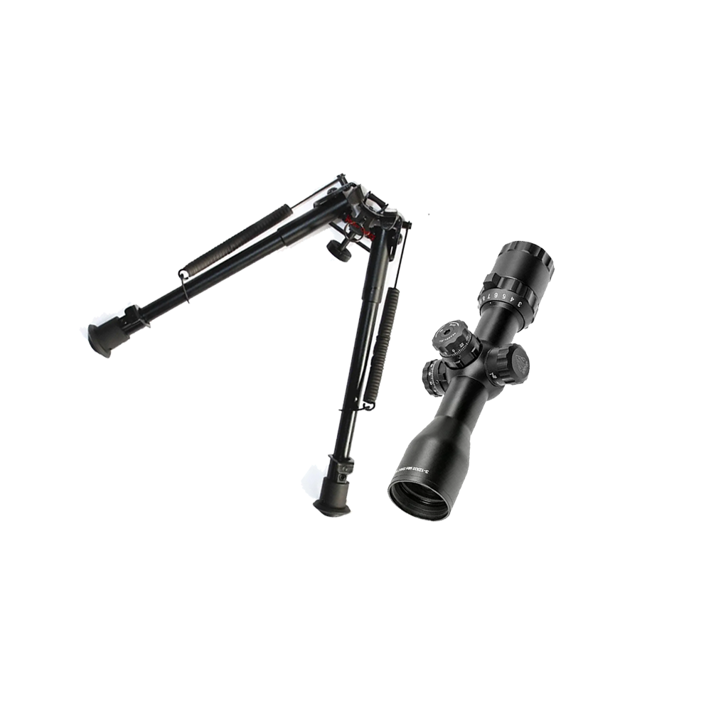 GUNMANSA VECTOR OPTICS BIPOD AND UTG SCOPE COMBO