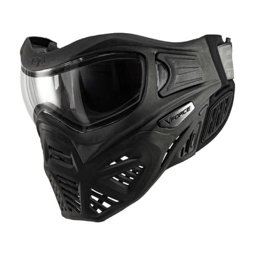 GUNMANSA Vforce Paintball Mask Grill 2.0 Thermal Black - Clear Lens