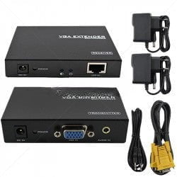 GUNMANSA VGA Extender with Audio via CAT5e/6 Cable up to 100m Part No: CC65-6