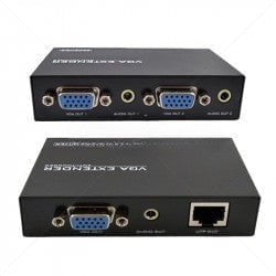 GUNMANSA VGA Extender with Audio via CAT5e/6 Cable up to 100m Part No: CC65-6