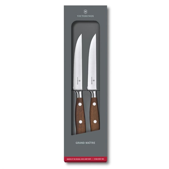 GUNMANSA Victorinox Grand Maitre Drop Forged 2 Piece Steak Knife Set