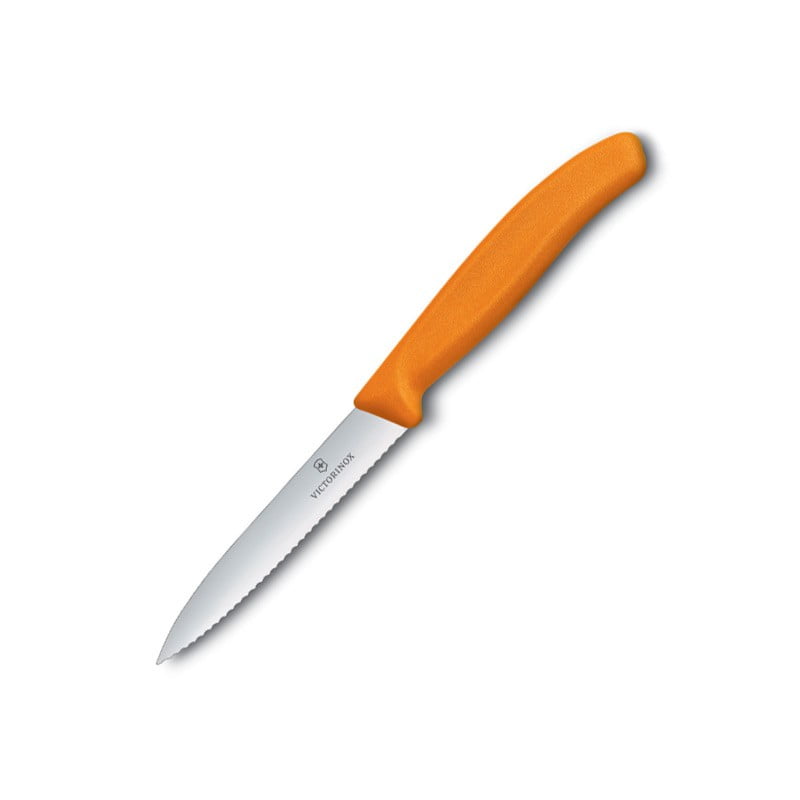 GUNMANSA Victorinox Paring Knife Serrated Orange - 10 cm V6.7736.L9