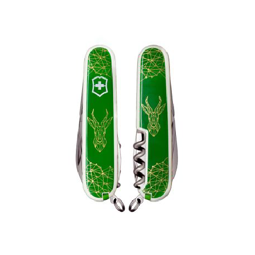 GUNMANSA Victorinox Spartan Afr Springbok Green V1.3603.7BOK
