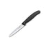 GUNMANSA Victorinox Swiss Classic Paring Knife Serrated Black 10cm Knife (V6.7733)