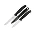 GUNMANSA Victorinox Swiss Classic Zest 3 Piece Paring Set Black Knife V6.7836Z113.3
