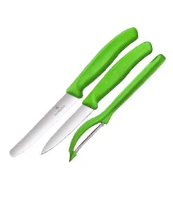 GUNMANSA Victorinox Swiss Classic Zest 3 Piece Paring Set Green - Sleeve V6.7836Z114.3