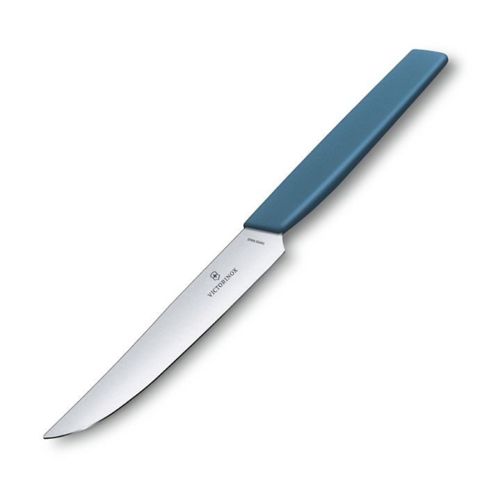 GUNMANSA Victorinox Swiss Modern Steak Knife Plain 12CM Blue V6.9006.122