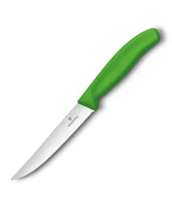GUNMANSA Victorinox Swissclassic Gourmet Steak Knife Wavy Edge Green 6.7936.12l4
