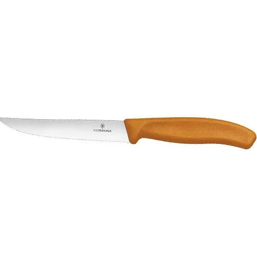 GUNMANSA Victorinox Swissclassic Gourmet Steak Knife Wavy Edge Orange- V6.7936.12L9
