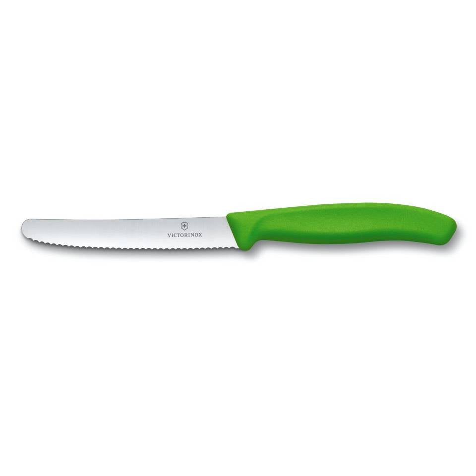 GUNMANSA Victorinox SwissClassic Tomato & Sausage Knife Green V6.7836.L114