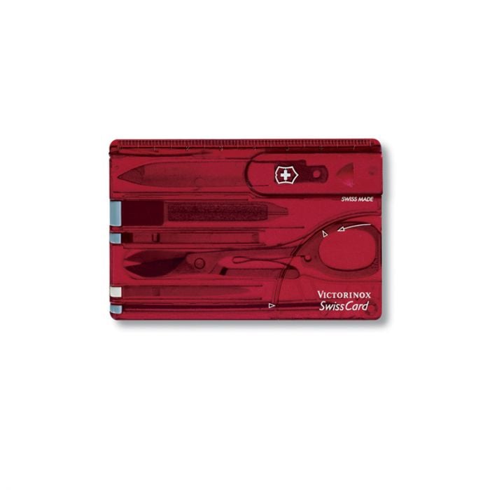 GUNMANSA Victorinox V0.7100.T SwissCard Red Transparent