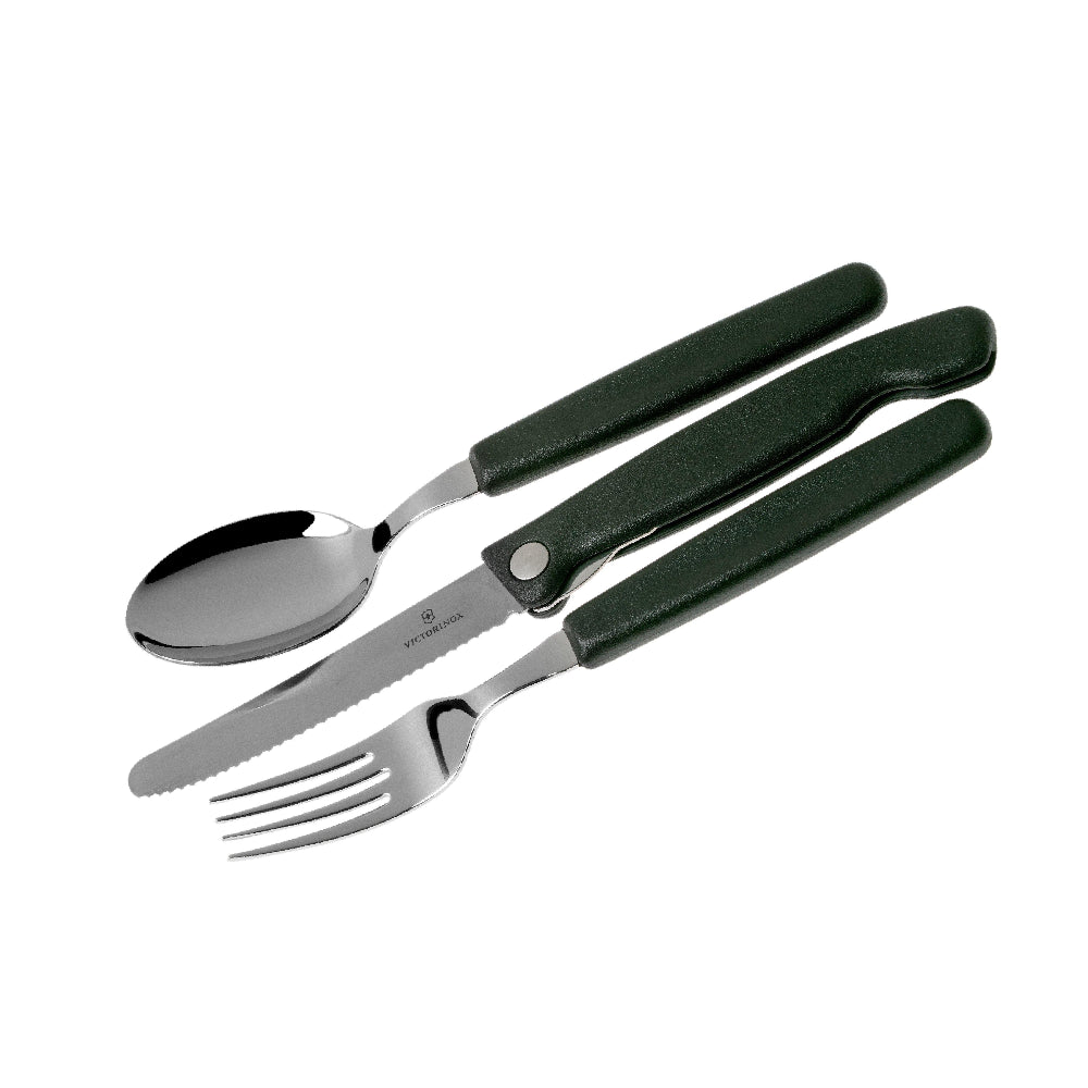 GUNMANSA VICTORINOX V6.7192.F3 Swiss Classic Picnic Set 3 Pieces-Black