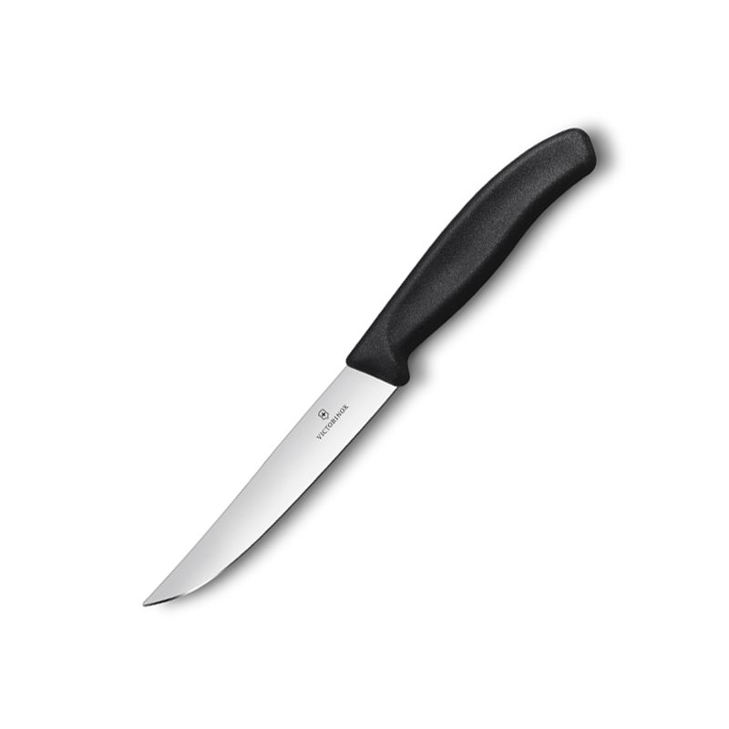 GUNMANSA Victorinox V6.7903.12 Steak Knife Black Plain - 12CM