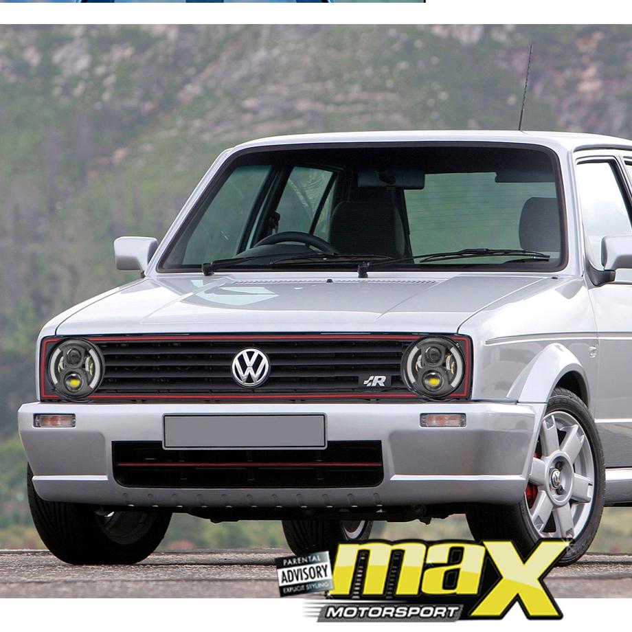 GUNMANSA VW Golf 1 - Jeep Style DRL Angel Eye Projector Headlight