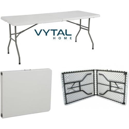 GUNMANSA Vytal Foldable Rectangle Trestle 1.8m 8 Seater Table
