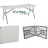 GUNMANSA Vytal Foldable Rectangle Trestle 1.8m 8 Seater Table