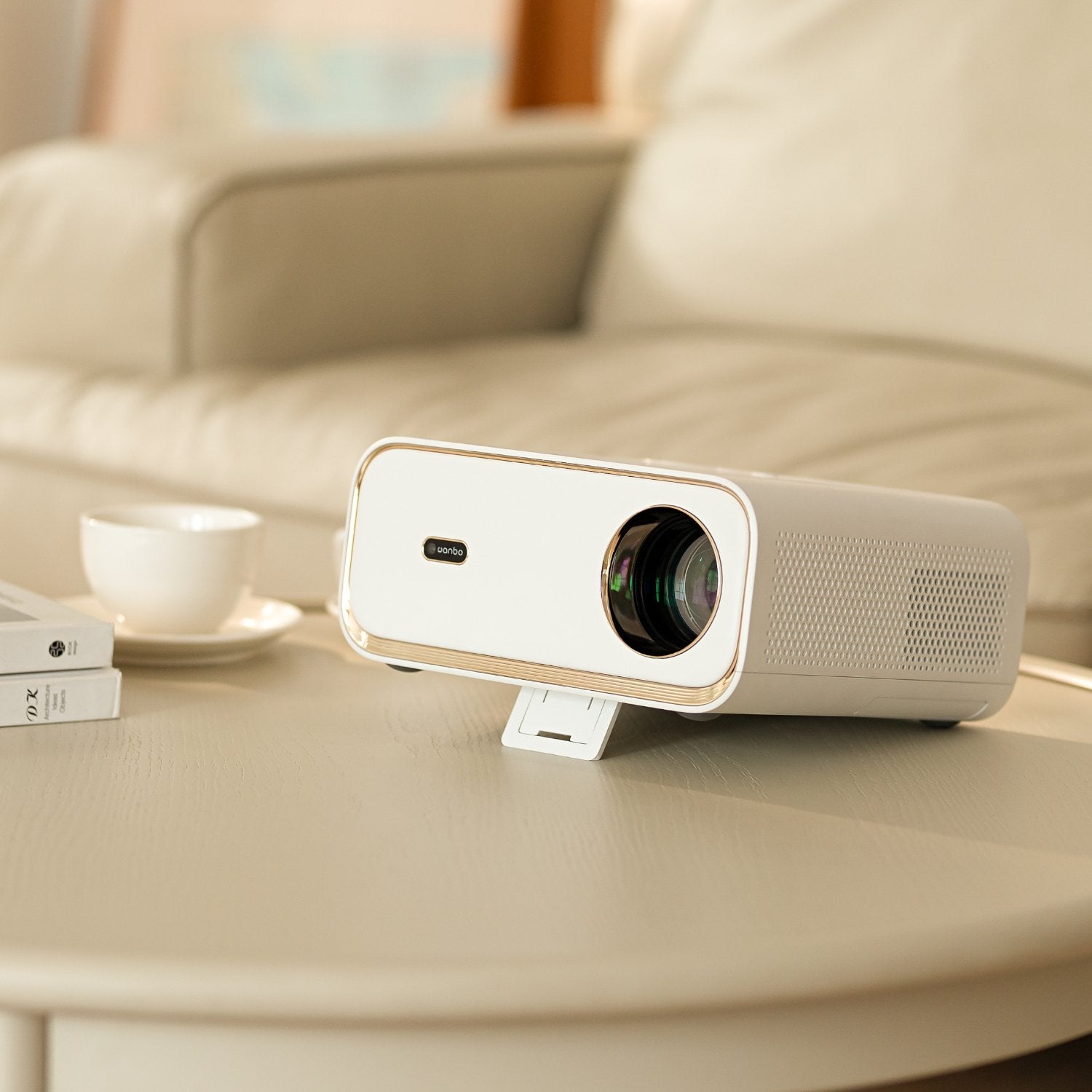 GUNMANSA WANBO X5 1080P 1100ANSI Android 9.0 Smart Projector - White