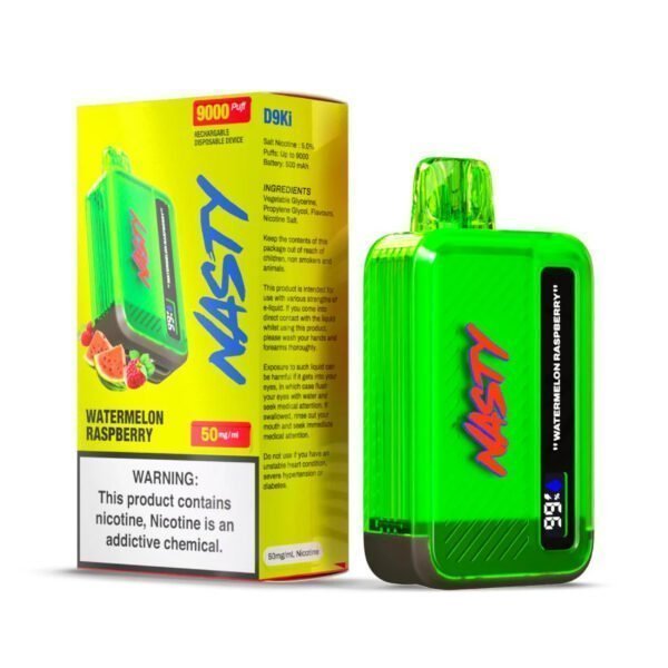 GUNMANSA Watermelon Raspberry
                                                                                                    9000 Puffs Nasty Bar 9 K