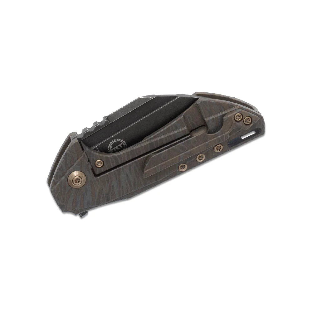 GUNMANSA WE 820C Flamed TI Handle Black Stonewash Bohler M390