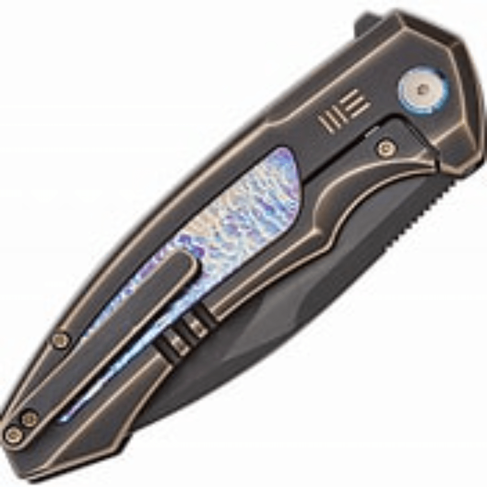 GUNMANSA WE Hyperactive  Bronze / Black Titanium Handle Knife  – WE23030-4