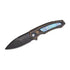 GUNMANSA WE Hyperactive  Bronze / Black Titanium Handle With Flamed Titanium Inlay Black Stonewashed Bevels Black Brushed Flats Vanax Blade  - WE23030-4