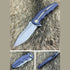 GUNMANSA WE KNIFE 608Q BLUE HANDLE DROPPOINT KNIFE