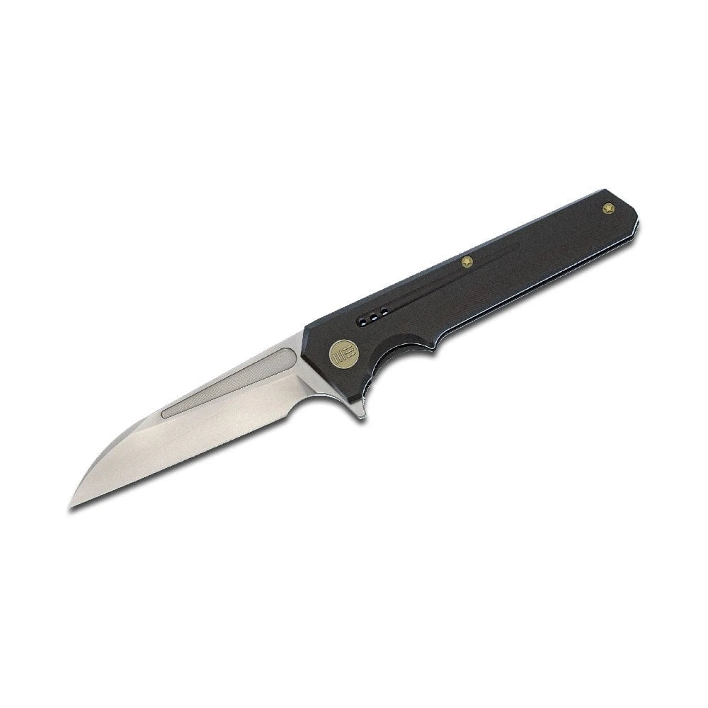 GUNMANSA We Knife 705E Black Handle Hand Rubbed Satin Blade Knife