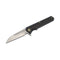 GUNMANSA We Knife 705E Black Handle Hand Rubbed Satin Blade Knife