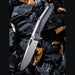 GUNMANSA We Knife 808B Caliber Gray Titanium Handle Knife