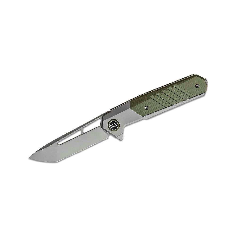 GUNMANSA WE Knife Arsenal Titanium Handle Gray/OD Green - WE20073-1