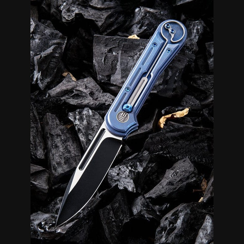 GUNMANSA WE KNIFE BLUE TI HANDLE S35VN BLADE KNIFE- 815C