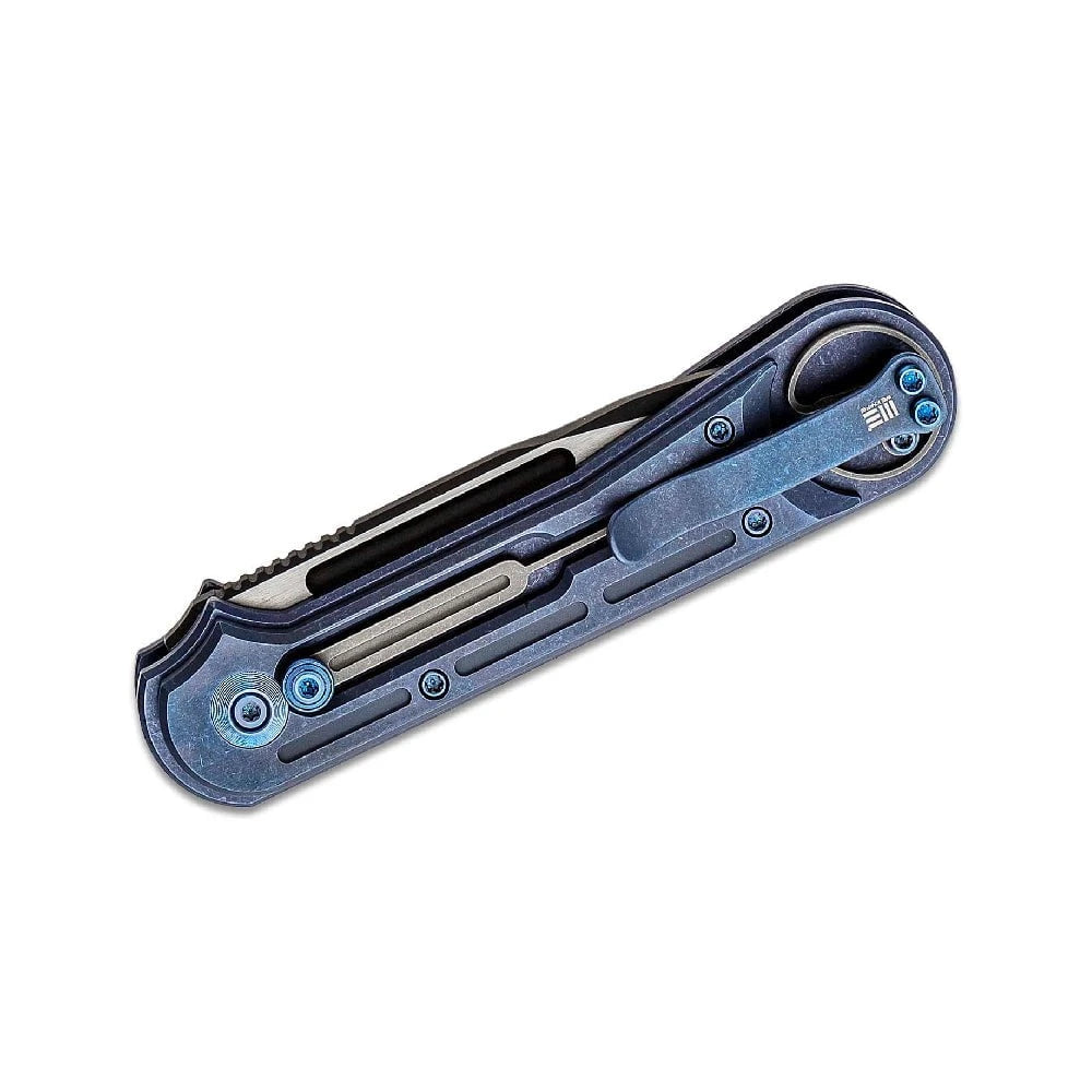 GUNMANSA WE KNIFE BLUE TI HANDLE S35VN BLADE KNIFE- 815C