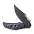 GUNMANSA WE Knife Co., Ltd™ Magnetron Frame Lock 18058-4 Black Titanium and Blue Flamed Titanium CPM 20CV Stainless Steel Pocket Knife