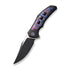 GUNMANSA WE Knife Co., Ltd™ Magnetron Frame Lock 18058-4 Black Titanium and Blue Flamed Titanium CPM 20CV Stainless Steel Pocket Knife