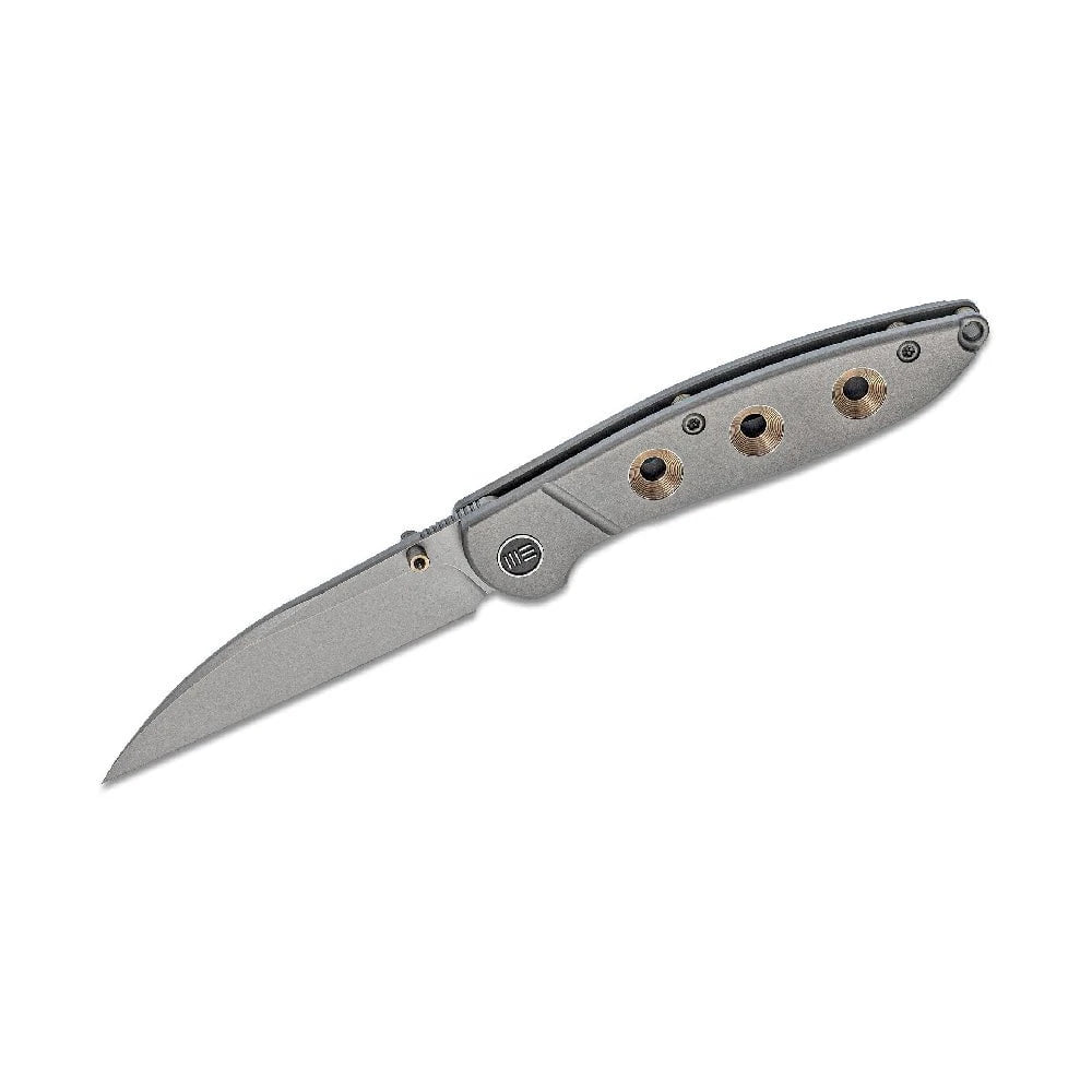 GUNMANSA WE KNIFE GOLDEN ANDONIZED HOLES GREY- 908A