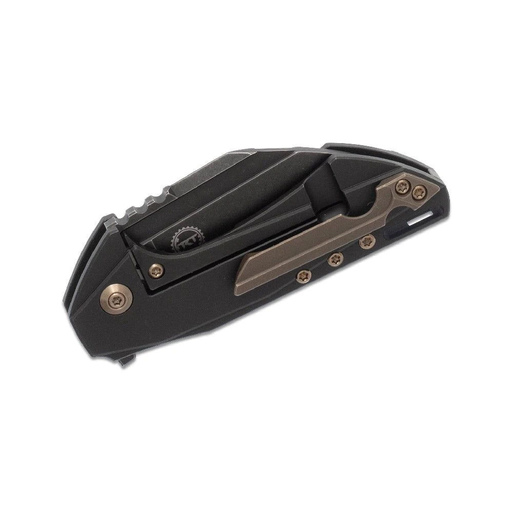 GUNMANSA WE Knife M390 Black TI Handle Stonewash Finish Bohler- 820B