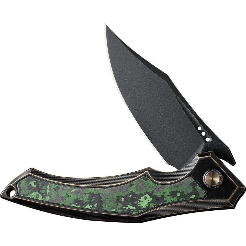 GUNMANSA WE Knife Orpheus WE23009-1 Limited Edition pocket knife black CPM-20CV titanium framelock clip point